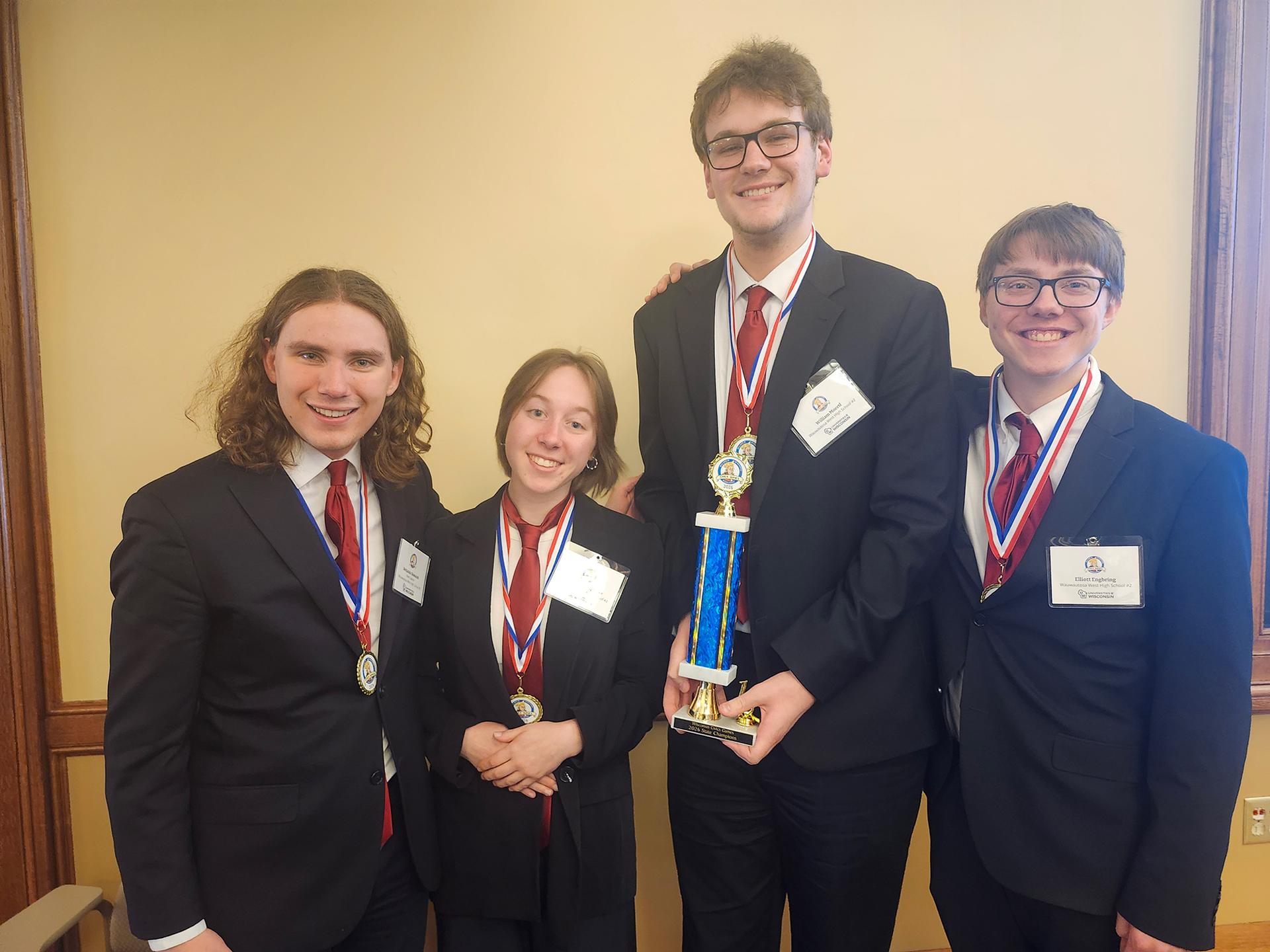 Wauwatosa West team 2 wins 2026 Wisconsin Civics Games State Finals