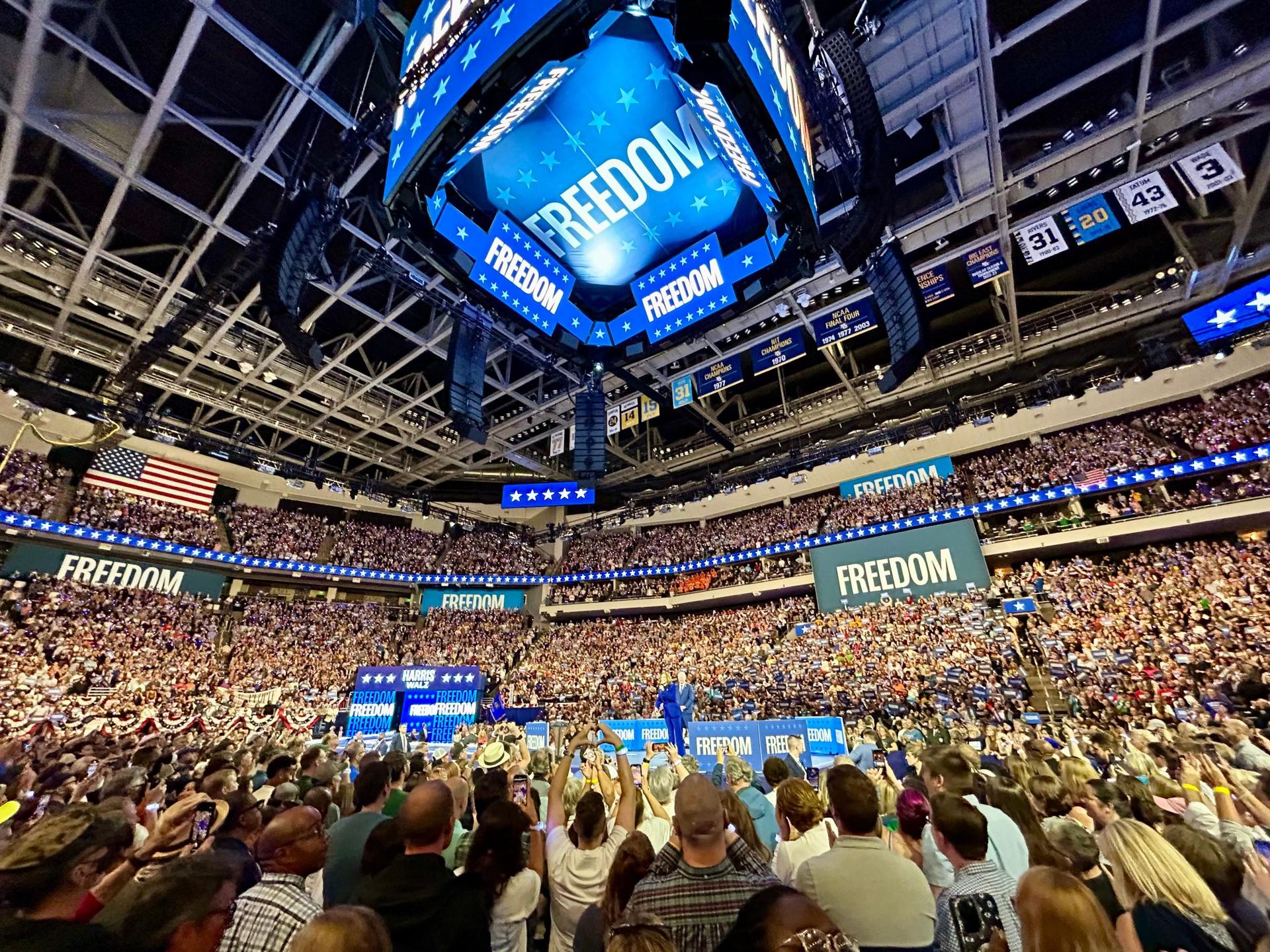 Kamala Harris fires up massive Milwaukee crowd with unique convention week campaign rally